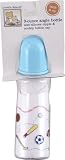 9 oz. Angle Bottle (silicone nipple & no-drip cap), Blue