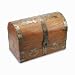 9"x5" Wood Domed Treasure Chest Box