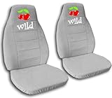 IMAGE OF 2 silver wild cherry seat covers, for a 2001 Mini Cooper. Please do notify us if you have side airbags.