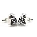 Black Silver Darth Vader Mask Helmet Dark Lord Sith Star Wars Men's Cufflinks