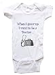 WHEN I GROW UP I WANT TO BE A DOCTOR - BigBoyMusic Baby Designs - White, Blue or Pink Onesie / Baby T-shirt
