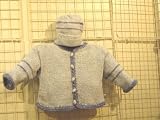 Ck25, Blue Chenille/ Denim Stripe Boys Outfit, Cardigan, Hat Set