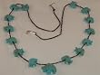 Native American Turquoise Bear Fetish Sterling Silver Necklace - NK-0004