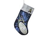 Kurt Adler ST7101 Musical Star Trek Printed Applique Stocking with Lights, 19-Inch