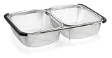Polder Twin Sink Strainer, Stainless Steel