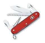 Victorinox Swiss Army Farmer Pocket Knife (Limited Edition-Red)