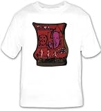 T-shirt with figures, object, thing, Europe, decorative, design, Germany, faces, article, artifact