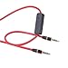 Red Color 3.5mm Audio Cable Lead Cord w MIC For Nakamichi NK 780 M Over-Ear Headphone