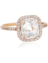 Kalan by Suzanne Kalan White Topaz Cushion-Cut Ring