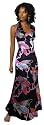 Langes Luxus Seidenkleid im Butterfly Design, Farbe schwarz von Astrapahl