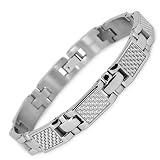9MM Titanium Bracelet with White Carbon Fiber Inlay 8