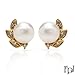 FPJ 18K Yellow Gold Pearl and 0.03 CTW Color I-J title=