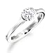 0.73ct Diamond Solitaire Engagement ring in 18ct White Gold