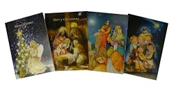 Club Pack Of 768 Religious Nativity and Angels Christmas Cards