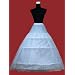 Loywe, Reifrock Petticoat aus Satin, 3 Ringe, Taille Umfang bis 110cm, LW4803-X