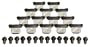 adidas Baseball Replacement Metal Cleat,Black/Silver,One Size