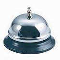 TimeTEX Pädagogen-Glocke "Silentium", Tischglocke, Rezeptionsglocke, verchromt
