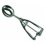 Piazza 1-3/4 inch by 2-3/8 inch Oval Gelato Scoop, Stainless Steel