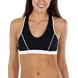 Icon Women's High Impact Sports Bra - Black/White XL