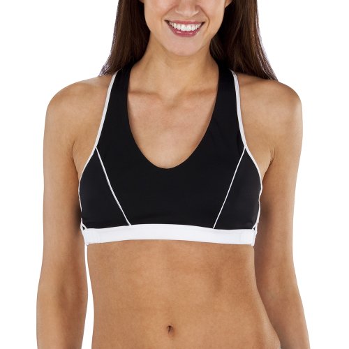 Icon Women's High Impact Sports Bra - Black/White