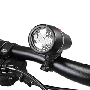BV Bicycle Light Set, Super Bright 5 LED Headlight and 3 LED Taillight, Quick-Release, 80 Hours