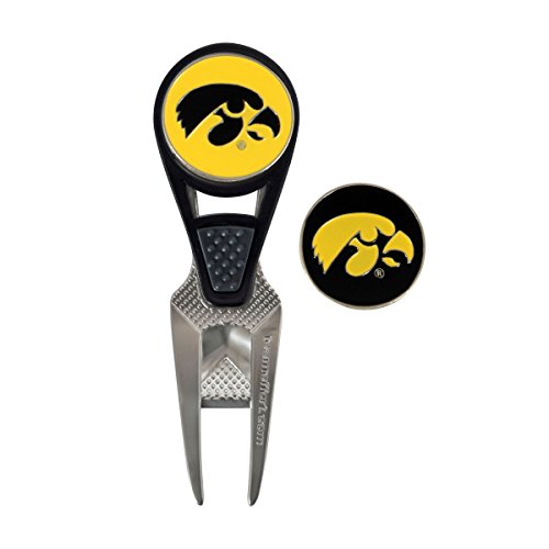 Iowa Hawkeyes CVX Golf Ball Mark Repair Tool and 2 Ball Markers