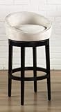 30" Creme Swivel Barstool by Armen Living - White (LCIGBAMFCR30)