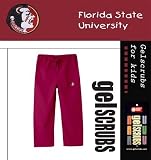 NCAA Florida State Seminoles Crimson Gelscrubs Kids Pants
