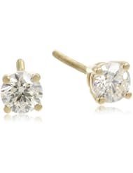 IGI Certified 14k Gold Round-Cut Diamond Studs (1/2 cttw, H-I Color, SI2-I1 Clarity)