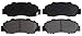 ACDelco 14D503C Advantage Ceramic Front Disc Brake Pad Set with Wear Sensor