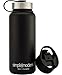 Simple Modern Vacuum Insulated Stainless Steel 32oz Water Bottle - Summit Wide Mouth Thermos Travel Mug - Double Walled Flask - Powder Coated Hydro Canteen