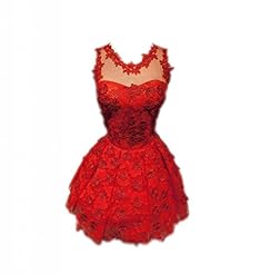 V-neck Organza/Rayon Tank Applique Sheer  Dress