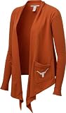 Texas Longhorns Women's Burnt Orange Draped Cardigan Sweater