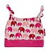 Toby Tiger Red/Pink Elephants Organic Baby Hat (0-6 months)