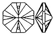 Octagon 30% Lead Crystal 14 mm #1032-14 Set of 10pc