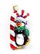 Old World Christmas Ornament Candy Cane Penguin
