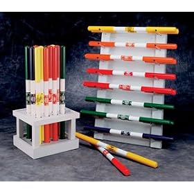Wall and Floor Racks for Therapy Bars - Floor Unit (Holds 12bars, measures 15''W x 11'&