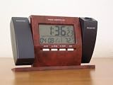 Product details for Elegant Radio Controlled LCD Desk Clock with Dual Projectors