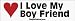 I Love My Boy Friend - Refrigerator Magnets 7x2 in