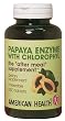 Papaya Enzyme with Chlorophyll by American Health 250 Tablets