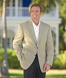 TravelSmith Mens Highstreet Herringbone Silk Sport Coat