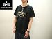 ALPHA（アルファ）　メンズ　定番．ミリタリーロゴプリント 半袖Tシャツ 23154-00XX