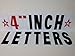 4 INCH LETTERS FOR CHANGEABLE SIDEWALK SIGNS MENU BOARDS AND OUTDOOR SIGN