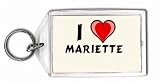 I Love Mariette Keychain
