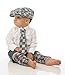 juDanzy Hat, Tie & Leg Warmer Set for Baby & Toddler Boys