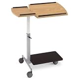 Laptop Computer Stand - Oak/ Silver