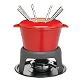 Master Class Fondue Gift Set, Cast Iron Enamelled  - Red