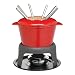 Master Class Fondue Gift Set, Cast Iron Enamelled  - Red