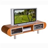 Furnitech FT74RS - 74 Transitional Plasma/LCD/DLP TV Stand w/ Exotic Door sides