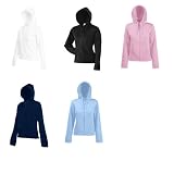 Produkt-Bild: Lady-Fit Hooded Sweat Jacket von Fruit of the Loom XS S M L XL XXL verschiedene Farben